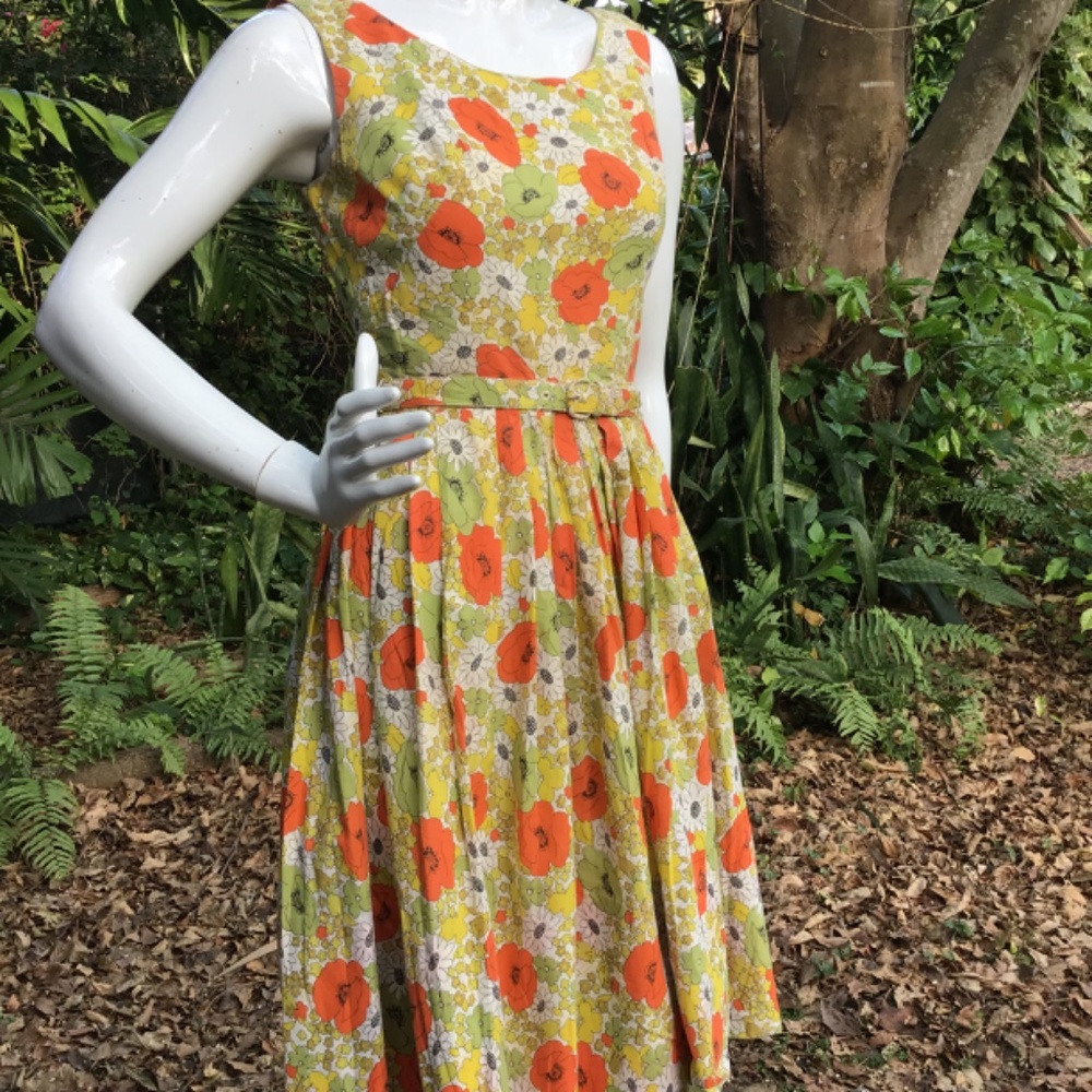 Vintage 1950s Cotton Dress - image 7